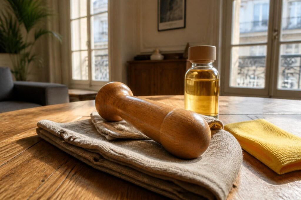 découvrez comment entretenir et nettoyer votre gode en bois de hêtre poli pour préserver sa beauté, sa douceur et sa durabilité au fil du temps.