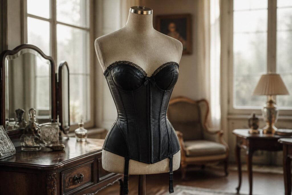 découvrez l'art de séduire avec la guêpière vintage, un style élégant et sensuel qui révèle votre charme intemporel et stimule les désirs.